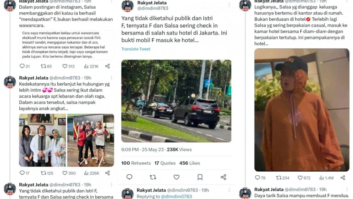 Utas @dimdim0783 di Twitter. Utas tentang dugaan hubungan spesial Ketua KPK dan Salsabila Syaira tersebut ramai dikomentari netizen. [Twitter @dimdim0783]