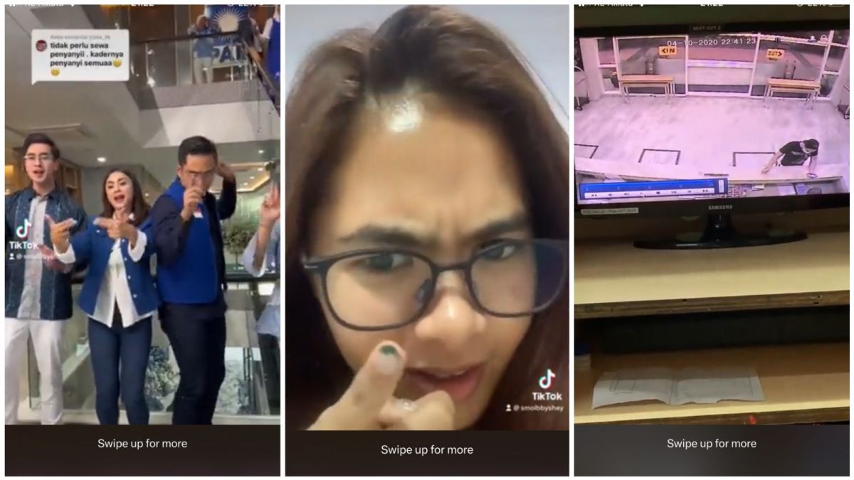 Salshadilla Juwita mengungkapkan salah satu anggota PAN yang bernyanyi bersama Verrell Bramasta adalah orang yang pernah menguntitnya. [Twitter @salshaindr]