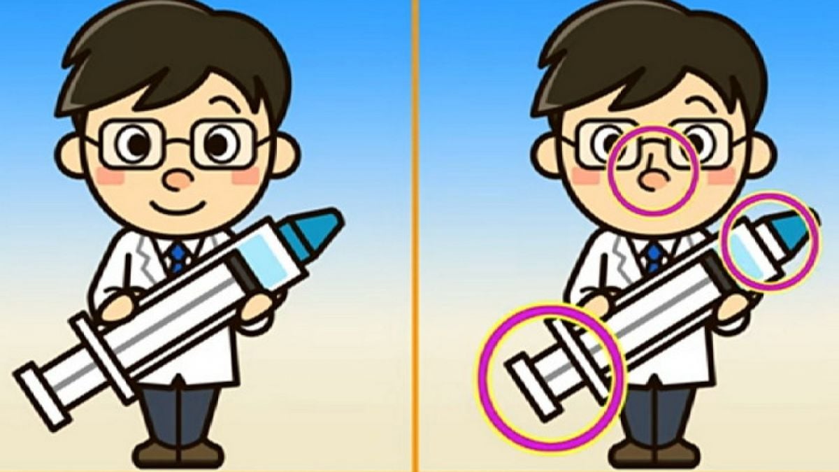 Jawaban tes IQ mencari perbedaan gambar. [YouTube/GREAT DETECTIVE COOKIES]