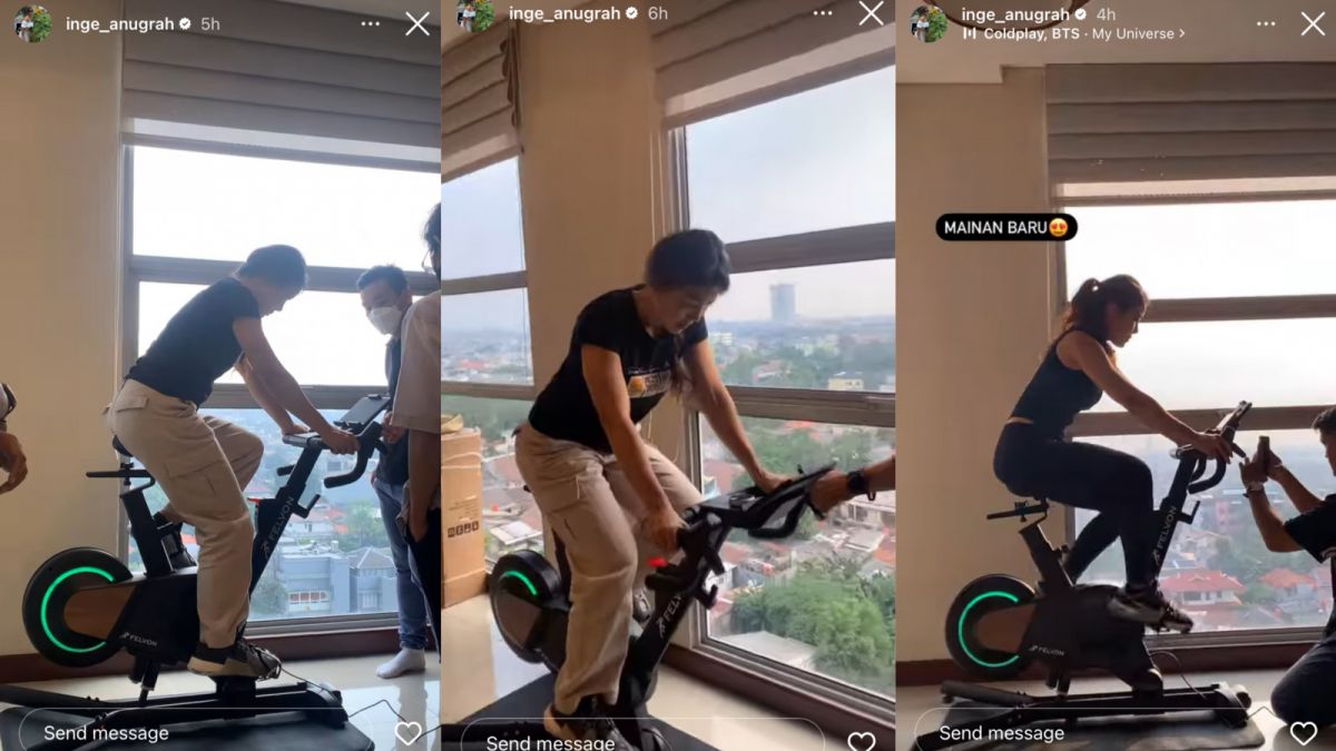 Mainan baru Inge Anugrah di apartemennya. [Instagram @inge_anugrah]