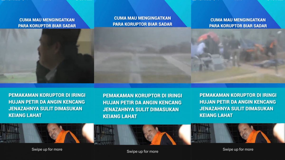 Viral kembali video pemakaman Sutan Bhateogana bak sinetron azab. [Twitter @ketololan_tolol]