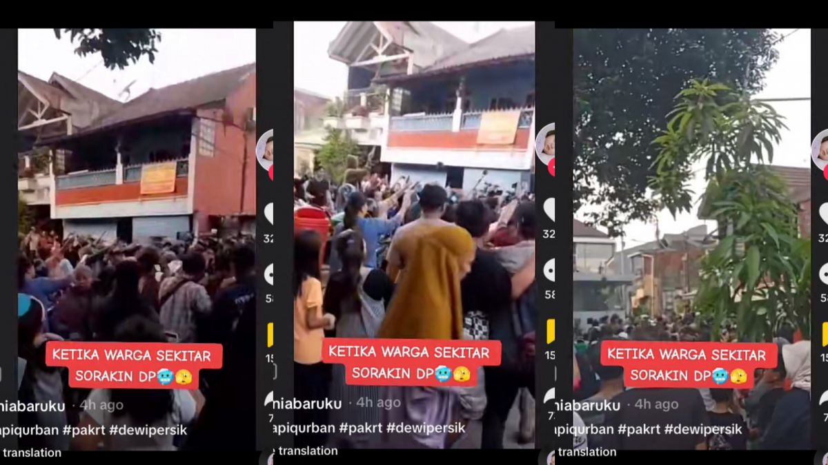 Momen Dewi Perssik disoraki warga satu kampung, usai lakukan mediasi dengan Pak RT. [TikTok duniabaruku]