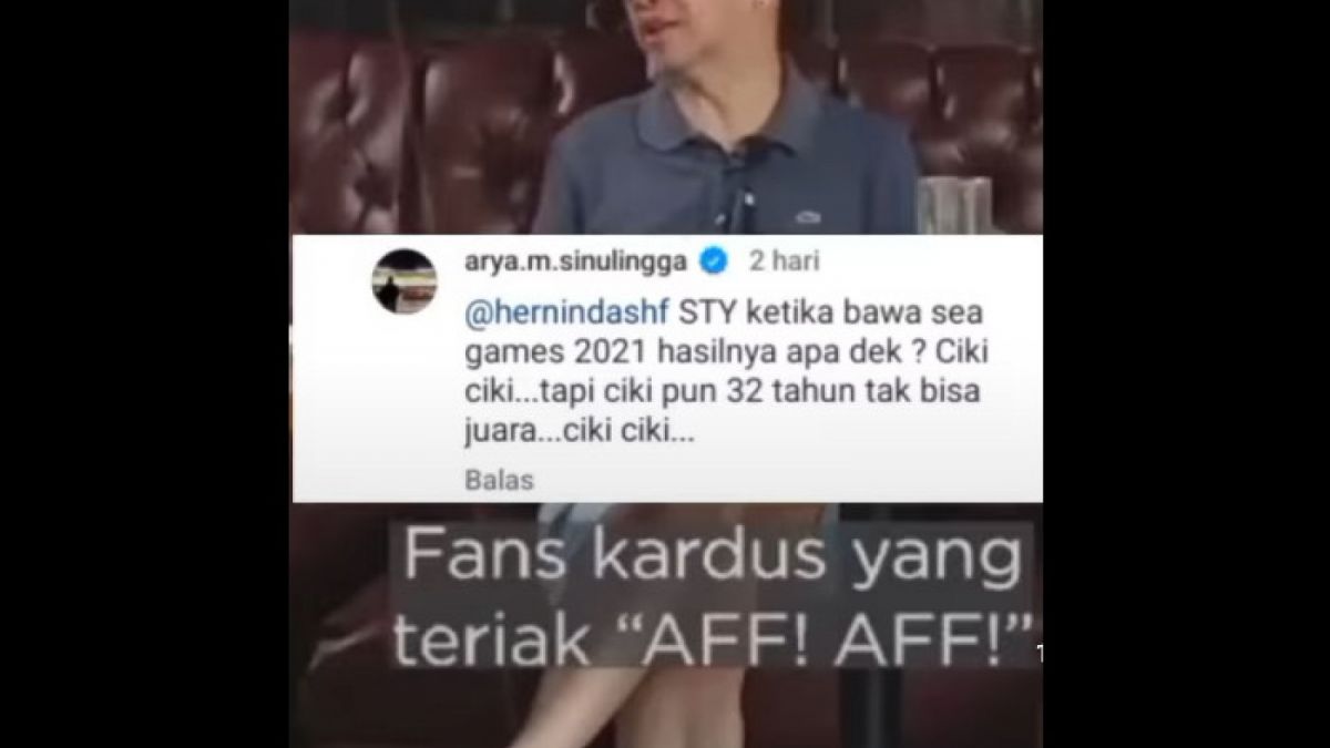 Arya Sinulingga sebut STY gagal tangani Timnas di 2021. [Instagram/@timnasindonesiainfo]