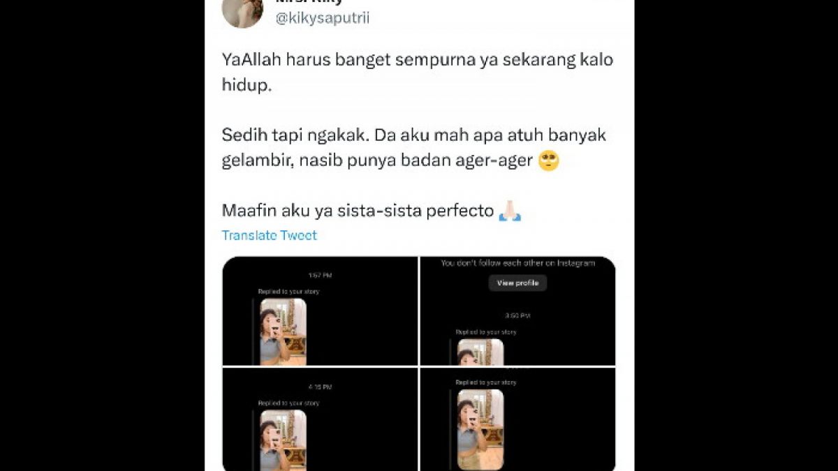 Curahan Kiky Saputri. [Twitter/@kikysaputrii]