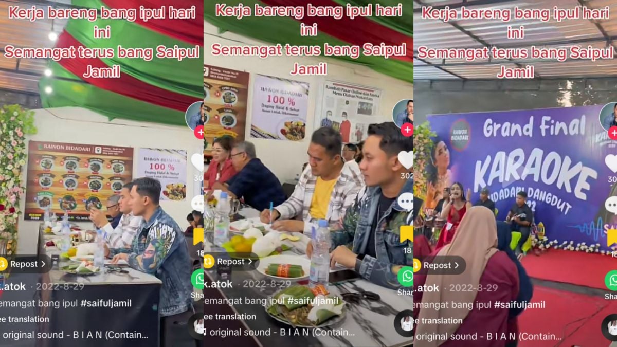 RK Atok dan King Saipul Jamil pernah kerja bareng. [TikTok @rk.atok]