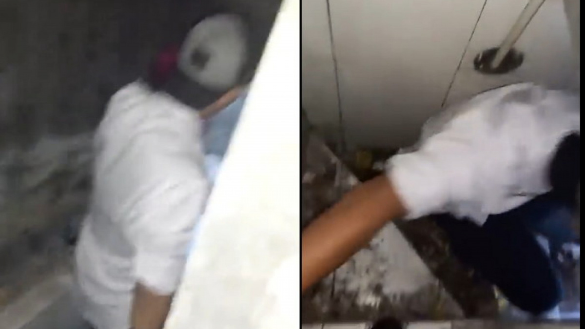 Foto jalan menuju bungker di dalam rumah samuel [twitter/silverkingg_]