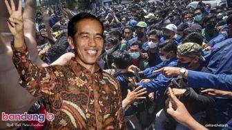 Jokowi Ngaciro Saat Demo Buruh Mengepung Tolak Harga BBM Naik, Istana Beri Penjelasan Begini