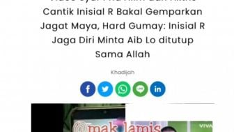 Netizen Tebak-tebakan Nama Terkait Siapa Pemeran Video Syur Alim dan Aktris Berinisial R yang Diramal Hard Gumay