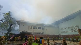 Gedung Bappelitbang Kota Bandung Terbakar, Polisi Amankan Mandor Proyek