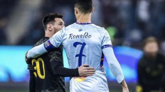 Hujan gol! Riyadh All Stars Vs PSG, Cristiano Ronaldo dan Lionel Messi kembali Sama-sama Mencetak Gol dalam Laga yang Sama