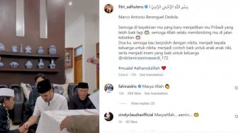 Resmi Mualaf! Fitri Salhuteru Doakan Kekasih Nikita Mirzani Jadi Kepala Keluarga yang Baik: Marco Antonio Dedola, Semoga Allah Selalu Membimbingmu