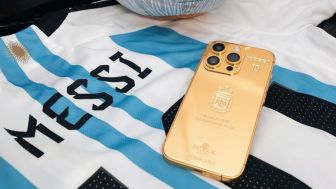 Habiskan Rp 3,2 Miliar, Lionel Messi Beri Hadiah 35 iPhone 14 Berlapis Emas untuk Timnas Argentina