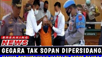 CEK FAKTA: Bapak Kapolri Seret Paksa Teddy Minahasa karena Tak Sopan di Persidangan, Benarkah?