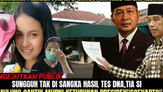 CEK FAKTA: Tak Disangka Tia Pemulung Cantik Keturunan Soeharto Membuat Presiden Jokowi Syok, Benarkah?