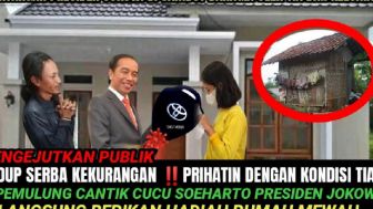 CEK FAKTA: Tangisan Presiden Jokowi Pecah saat Melihat Kondisi Rumah Tia Pemulung Cantik Cucu Soeharto? Simak Penjelasannya