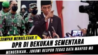 CEK FAKTA: Jokowi Bekukan DPR, Buntut Transaksi Janggal di Kemenkeu?