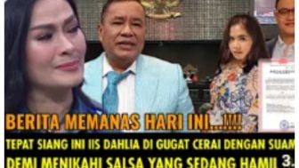 CEK FAKTA : Satrio Dewandono Resmi Menceraikan Iis Dahlia Demi Nikahi Salshadilla? Cek Kebenarannya!