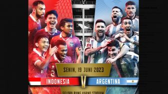 SAH! Timnas Indonesia VS Argentina Akan Bertemu Tanggal 19 Juni 2023, Warganet Sudah Heboh untuk WAR Tiket