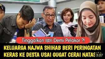 Cek Fakta: Tinggalkan Natasha Rizky Demi Pelakor, Keluarga Najwa Shihab Beri Peringatan Keras pada Desta