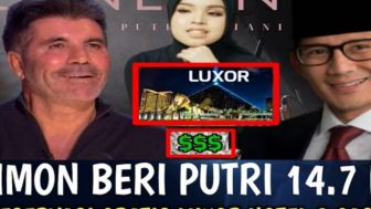 CEK FAKTA: Putri Ariani Diberi Reservasi Hotel Gratis Luxor Las Vegas dari Simon Cowell, Benarkah?