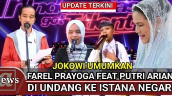 Cek Fakta: Akhirnya Putri Ariani Duet dengan Farel Prayoga Bawakan Lagu 'Ojo Dibandingke' di Istana Negara Benarkah?