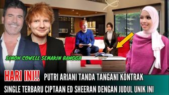 Cek Fakta: Putri Ariani Tanda Tangan Kontrak, Single Terbaru Ciptaan Ed Sheeran dengan Judul Unik Ini, Apakah Benar?