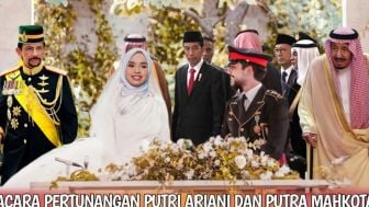 Momen Tunangan Putri Ariani dengan Putra Mahkota Raja Jordania Live di TV? Cek Fakta Kebenarannya