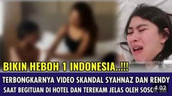 Heboh! Video Syur Syahnaz Sadiqah dengan Rendy Kjaerneet Begituan di Hotel Terekam Jelas oleh Sosok Ini, Cek Faktanya