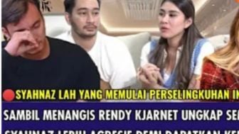 Rendy Kjaernett Ungkap Perilaku Syahnaz Sadiqah yang Membuatnya Luluh dan Berselingkuh? Cek Fakta Selengkapnya