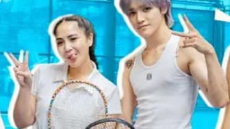 Heboh! Nagita Slavina Latihan Tenis Bareng Taeyong NCT, Warganet: Emang Gak Kaleng-kaleng RANS