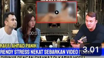 CEK FAKTA: Rendy Kjaernett Stres, Nekat Sebarkan Video dengan Syahnaz Sadiqah di Kamar Hotel