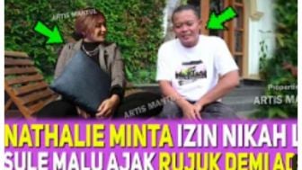 Cek Fakta: Nathalie Holscher Minta Izin ke Sule untuk Menikah Lagi?