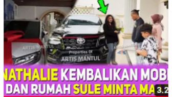 Cek Fakta: Nathalie Holscher Kembalikan Mobil dan Rumah Mewah Pemberian Sule?