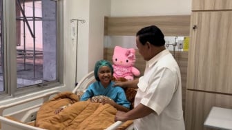 Prabowo Jenguk Nabila Korban Kecelakaan Penyelamat Kucing, Banjir Pujian dari Netizen Pecinta Hewan