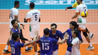 Timnas Voli Indonesia Tumbangkan India 3-0 Tanpa Balas! Laga Klasifikasi AVC Senior Men's Volleyball Championship