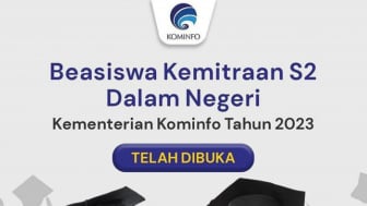 Wajib Tahu! Ini Syarat Pendaftaran Program Beasiswa Kemitraan S2 Dalam Negeri Kemkominfo Tahun 2023