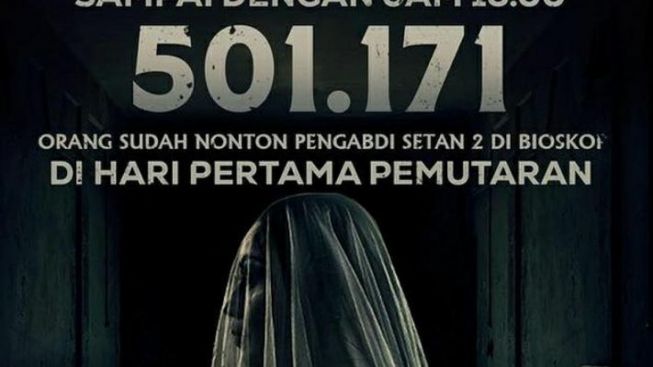 Sedot Perhatian Pecinta Film Horor, Lebih dari 500 Ribu Orang Sudah Nonton Pengabdi Setan 2 Communion di Hari Pertama
