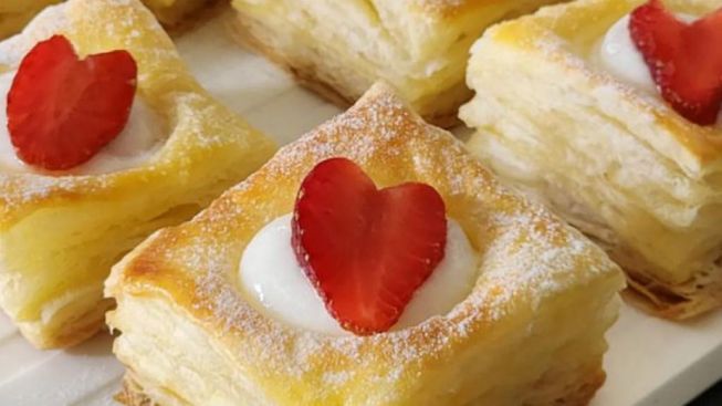 Bukan Coklat, Inilah Dessert Cantik yang Cocok jadi Bingkisan Hari Valentine, Simak Resep dan Cara Membuat Creamy Cheese Puff Pastry