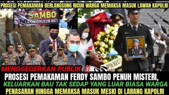 CEK FAKTA: Pemakama Ferdy Sambo Ricuh, Warga Penasaran hingga Paksa Masuk? Telusuri Selengkapnya