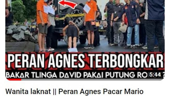 CEK FAKTA: Peran Agnes Gracia Terungkap, Bakar Telinga David Ozora Pakai Rokok?