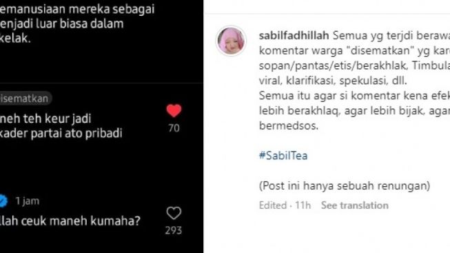 Kritik Kang Emil di Instagram, Sabil Fadhillah Dipecat? Berikut Tanggapan Ridwan Kamil dan Pihak Sekolah