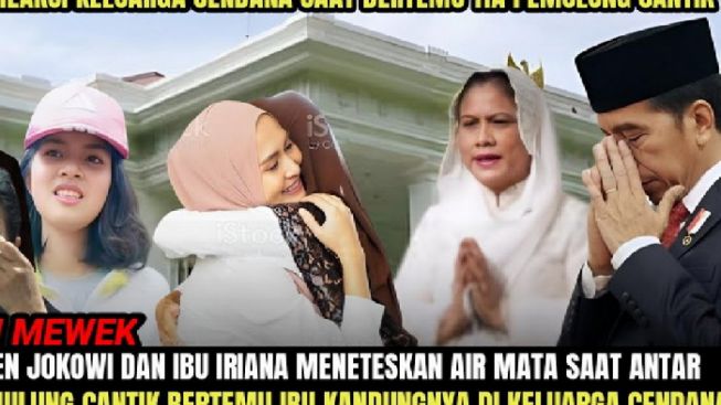 CEK FAKTA: Presiden Jokowi Antarkan Tia Pemulung Cantik Bertemu Ibu Kandungnya hingga Menangis? Simak Penjelasannya