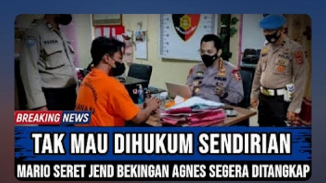 Cek Fakta: Ogah Dihukum Sendirian, Mario Dandy Seret Jenderal Bekingan Agnes Gracia?