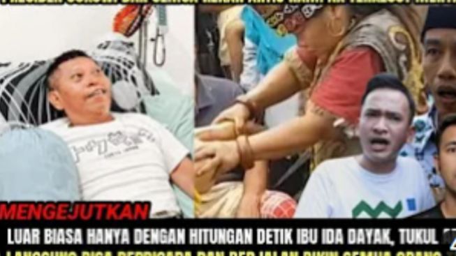CEK FAKTA: Ida Dayak Berhasil Sembuhkan Tukul Arwana hingga Diundang Jokowi ke Istana Negara?
