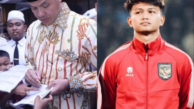 Postingan Gubernur Jawa Tengah Ganjar Pranowo Dikomentari Salah Satu Punggawa Timnas U-20?