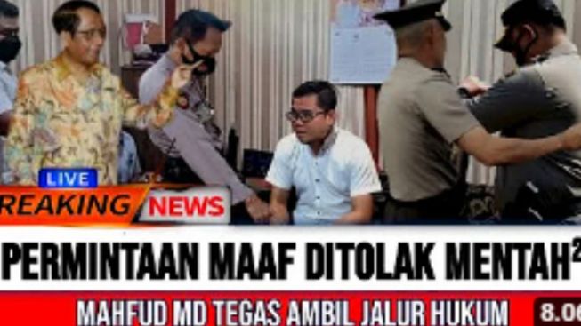 Buntut Perseteruan Saat Rapat Mahfud MD Tak Memaafkan Arteria Dahlan hingga akan Membawanya ke Jalur Hukum? Cek Kebenarannya!