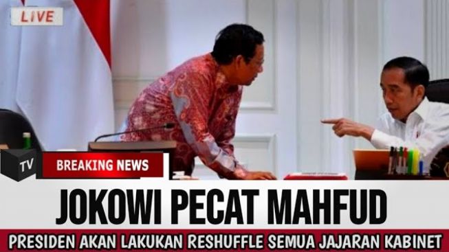 Presiden Jokowi Pecat Mahfud MD, Buntut Kasus Korupsi Rp 349 Triliun? Cek Fakta Berikut Ini