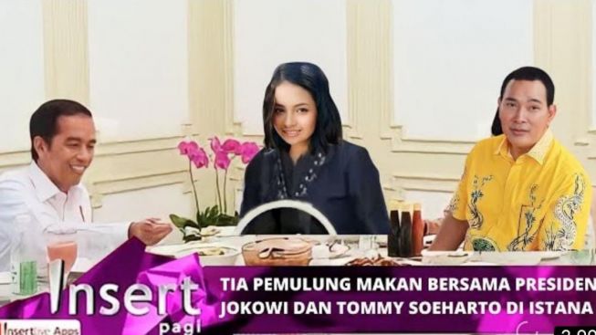 Cek Fakta: SAH jadi Keluarga Cendana, Presiden Jokowi Serahkan Tia Pemulung Cantik Tersebut?