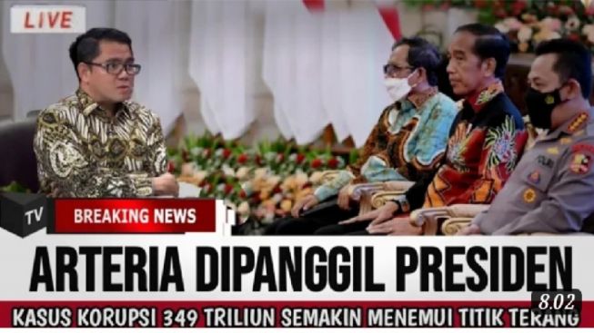 CEK FAKTA: Arteria Dahlan Dipanggil Presiden Jokowi ke Istana, Terkait Kasus Korupsi 349 Triliun?