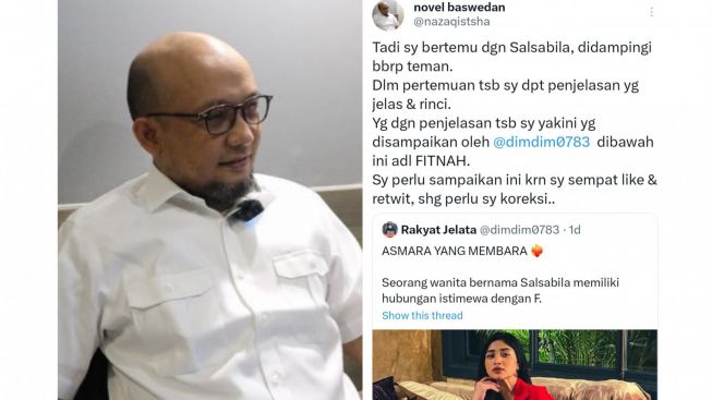 Salsabila Syaira Temui Novel Baswedan, Jelaskan Dirinya Difitnah Terkait Isu Hubungan Istimewa dengan Ketua KPK